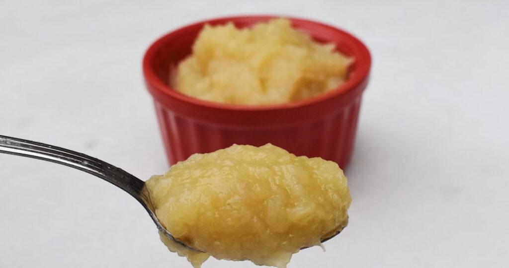 Homemade apple sauce