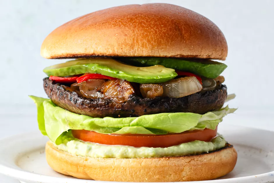Portobello mushroom and portobello burger