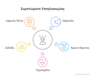 Συμπτώματα υπογλυκαιμίας 